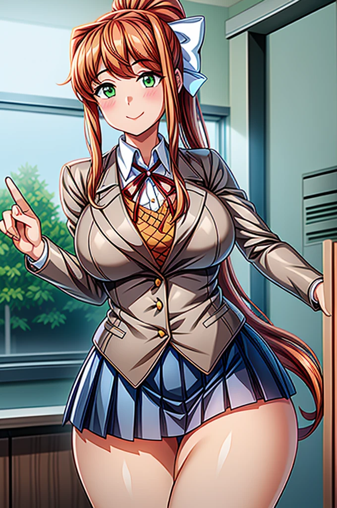 (best quality:1.2), (High quality:1.4), (High detailed:1.2), girl with 18 years old, ((guided penetration, cowgirl pose, girl with one hand on the boy's penis, the other hand squeezing her breast)), 
