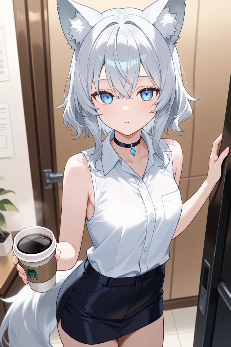 (Photorealistic:1.8, highest quality:1.8,8K masterpiece:1.8,High resolution,Mastepiece:1.8,RAW Photos,Cinematic lighting),No split screen、morning、maid Cafe、(A female store clerk wearing a maid outfit:1.5)、(Soryu Asuka Langley)、
(Completely naked、choker、Medium chest、mini skirt、Wide open chest、Beautiful thighs、Plump nipples)、
(Random hairstyle、Beautiful, shining red, blue, white, brown and silver hair:1.5)、Sparkling Blue Eyes、looks fun、Smile、holding a coffee cup、Random Pause、Random Angle