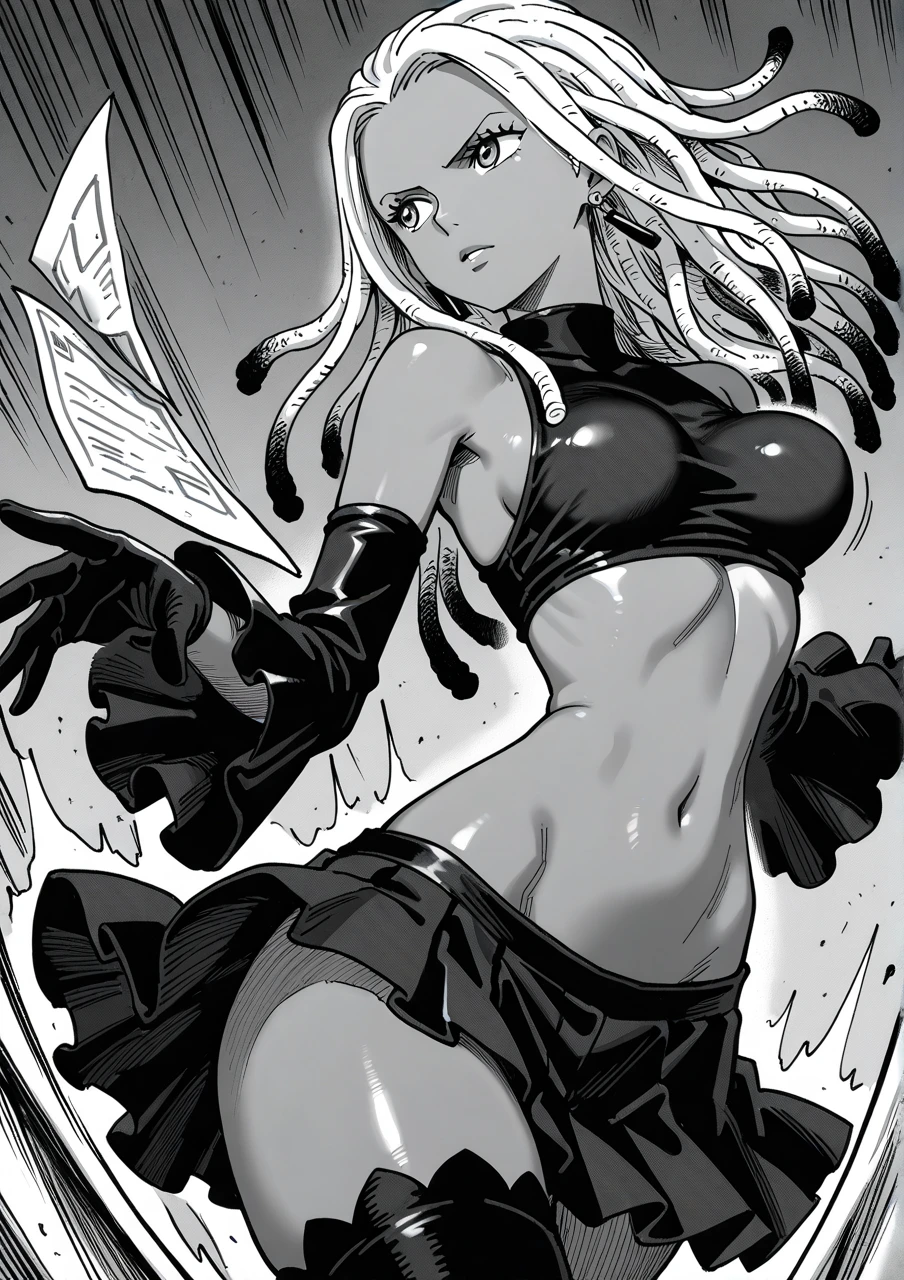 (comix 図 style:1.4) ,Digital Illustration 。Manga style comics.  Comic Strip，battle，，attack，お互いをattackする、(Muscular:1.4)、(Big Breasts:1.4), Big Ass、High resolution, Highest quality, masterpiece, (Battle pose)