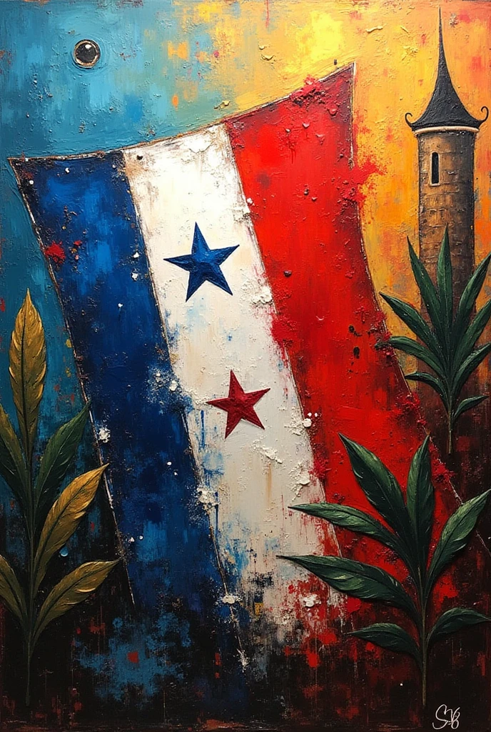 A naked girl walking through the streets of New York with white conflict and huge breasts, long blonde hair and her prominent vagina, her breasts even bigger, boots and the Honduran flag on his back