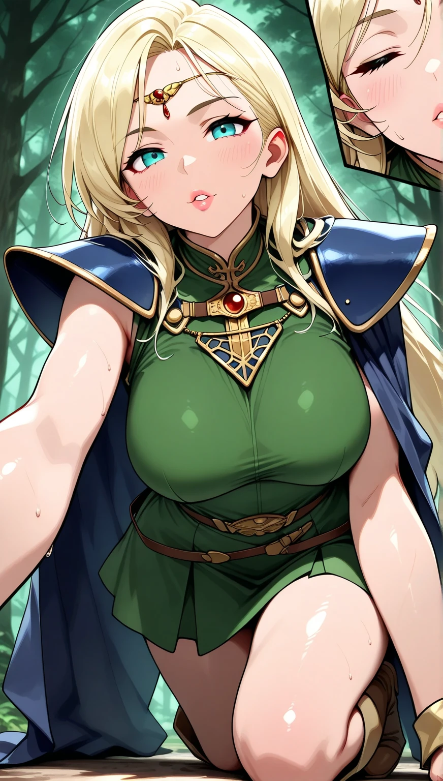 (nsfw:1.3),A thin waist with abs。 Perfectly symmetrical body. (sexy eyes) (seductive eyes) (clothes wet with water) (completely transparent plastic top) (suspender stockings, suspender stockings, high-gloss stockings) fleshy thighs tightened by high-gloss suspender stockings, huge soft breasts. Outermost transparent gauze on body, beautiful woman, surreal, 1 girl, ((facing the viewer, hand caressing her chest)), (huge soft breasts, charming body: 1.8), sit-ups: 1.6, blonde: 1.9, (wet rain, wet body: 1.9), painting, masterpiece, best quality, ultra-detailed, absurd, portrait beautiful, solo, earrings, jewelry, bikini, smile, sexy belt outfit, tank top, sky, day, swimwear, outdoors, gloves, necklace, transparent bikini, sexy, volumetric lighting, best quality, masterpiece, intricate details, realistic skin texture, pixiv, ultra-detailed, artstation trend,oilly skin, wet rosy skin thin waist: 1.6, Large, upturned breasts, transparent clothes, enormous breasts, anime characters, anatomically correct, textured skin。 (nsfw:1.3)enormous breasts, The picture is colorful, The brushstrokes of figure painting are multi-layered and rich。
