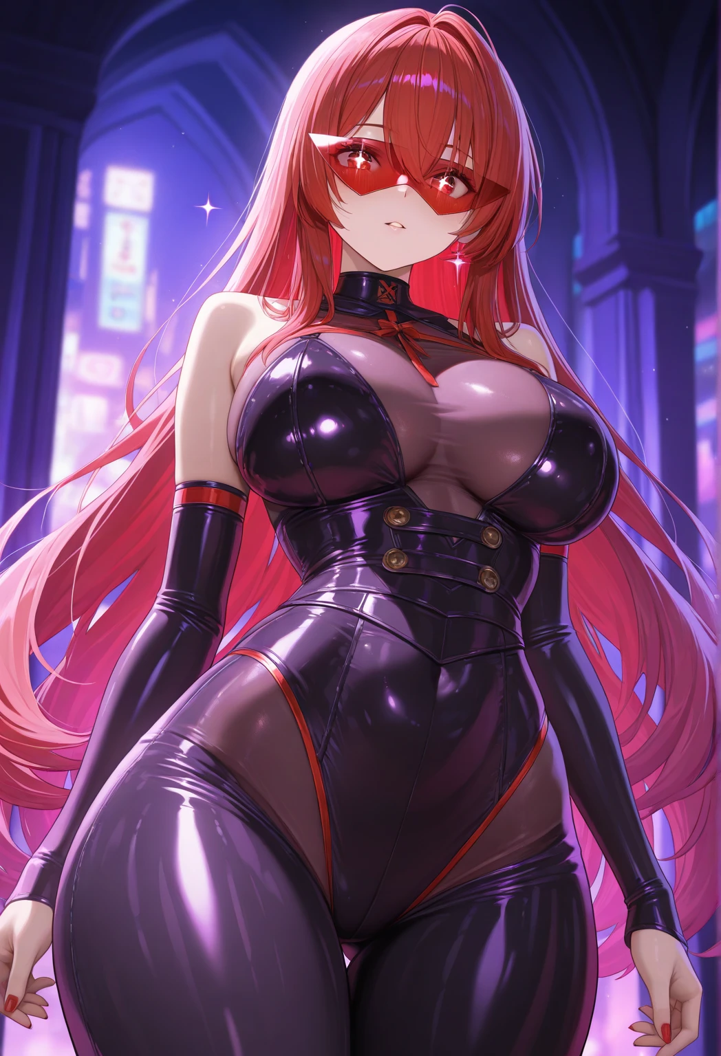 ((Highest quality、、masterpiece:1.3)), Upper Body、Long legs、Sharp focus:1.2, Beautiful woman with perfect figure:1.4、(Smiling:1.2), double eyelid、30-year-old female、Sexy pose、((((Close your mouth、One Woman、Bunny girl,Downtown at night))))、(((((手は体の横に)))))