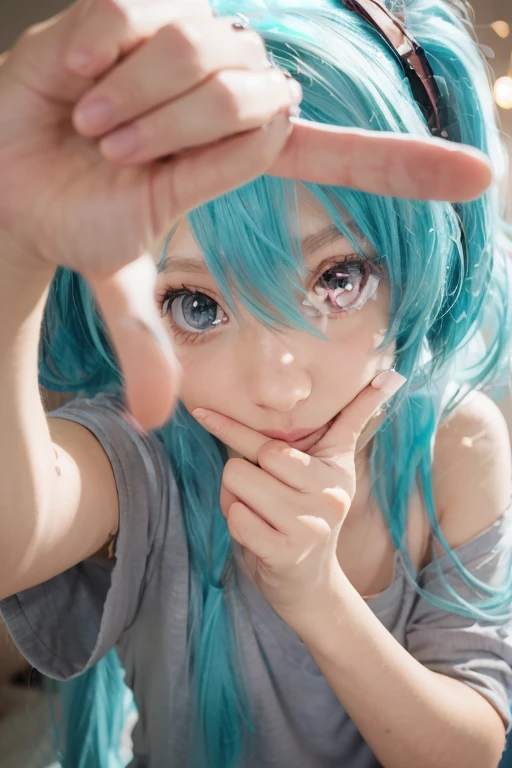Very large blue panties、Gold Hair、Face is close、Close face、Panties in front、Showing panties、Very big panties、Pretty big panties