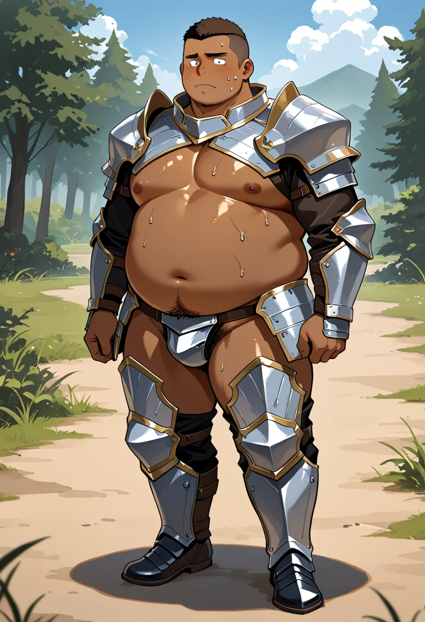 a full body, low angle view of an anthro femboy and girly ((living inflatable)) triceratops looking at the viewer, in ((tribal clothing)), nipples, male, wide hips, thick thighs, small waist, standing, penis, balls, flaccid, uncut, foreskin, big penis, long penis, bone necklace, armbands, nipple piercing, feet, big feet, large feet, padded feet, countershade feet, plantigrade, humanoid feet, 3 toes, 3 big toes, leaking, pre cum,