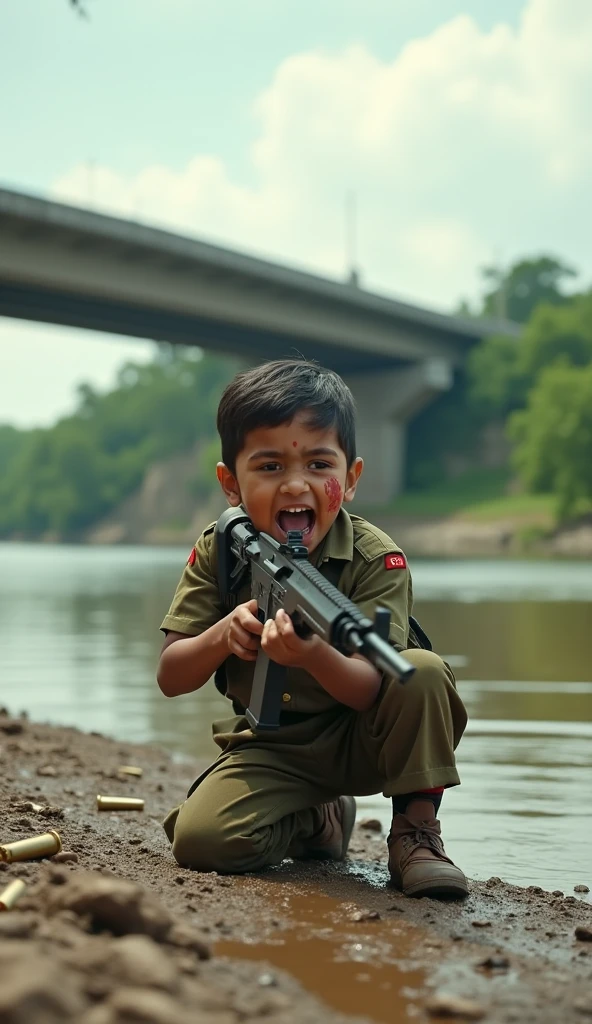 3 boys are  under  water first boys on T-shirt name JIGS second boy s on t shirt name ABHI third boy on tshirt name KAUSHIK written background are very guns all boy are in black t-shirts
