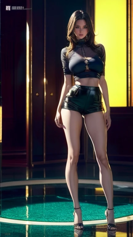beautyful woman, lady (from devil may cry 5:1.1), white jacket, black panties, smile, dancing