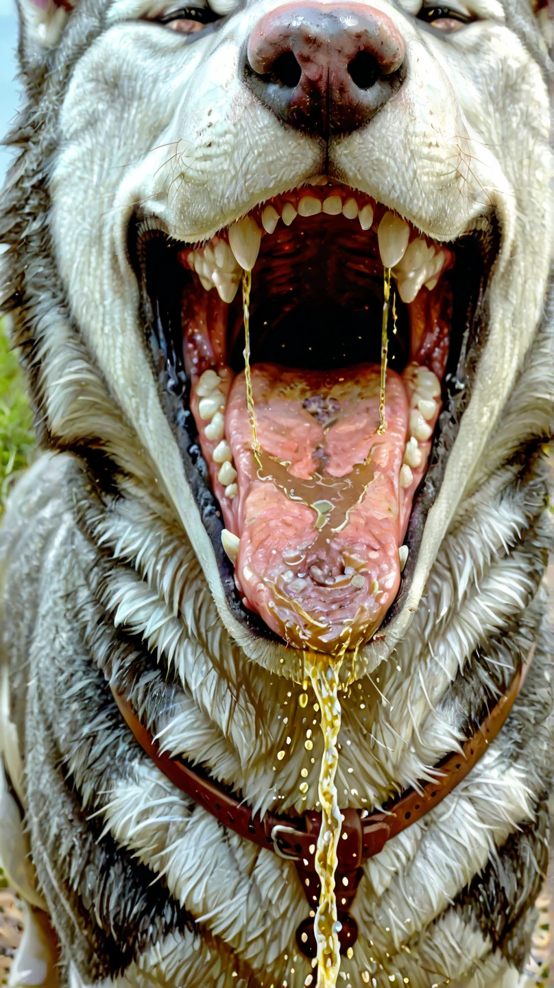 masterpiece, high quality, realistic, detailed background, (((males))), (((cow, cow tail, dog head))), (feral), (((wide hips))), ((((dog head up in cow butt focus, anus, cow pussy, close up)))), (masterpiece), best quality, 4k, 2k, (intricate:0.9), (high detail:1.2), (absurd res), ((((feral, duo, cunnilingus, close up, facing butt, licking pussy, excessive saliva string, in cow pussy, excessive pussy juice, pussy juice everywhere, huge saliva string, wet pussy, dirty, messy, gaping pussy, body covered in spit))))