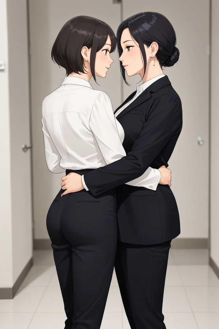18-year-old Shota,cute,Wear a white long-sleeved shirt and a black work tie,Wear black pants,Wear black booties,Wear white gloves,wear cat ear,Black hair,Black eyes,Very thin legs,The waist is very thin,blush,sweat,Fear,Unwilling,comfortable,nsfw