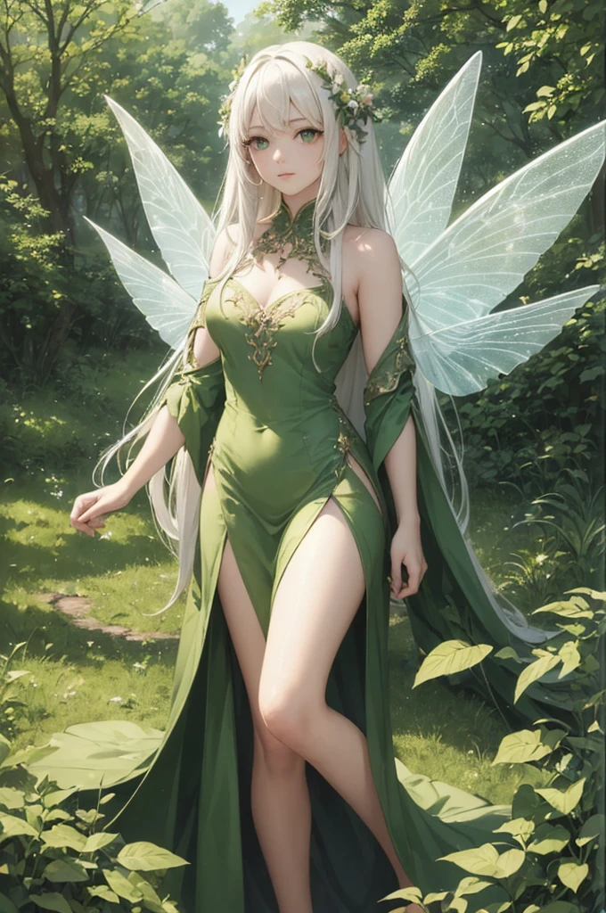 Arapei sitting on a bed in a costume with plants, ((a beautiful fantasy empress)), goddess of the forest, fairy queen, a beautiful fantasy empress, very beautiful elven top model, Japanese goddess, extremely detailed goddess shot, goddess of nature, Beautiful goddess, Loish et WLOP, goddess of nature, An elf queen, beautiful and elegant elf queen