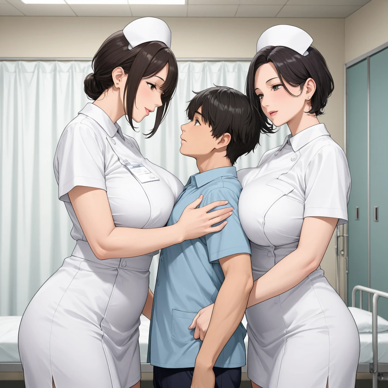 Photo of a hot and sexy tall Lucy Pinder NURSE with a small son (Shota) having sex in a hospital , A nine-year-old boy penetrating and holding her grabbing her chest , son penetrating her with his erection (agarrar) ((agarrar el pecho)), Sexy nurse in miniskirt in a hospital showing her , Modelo Mujer Latina Alta enfermera , La mejor calidad, ojos expresivos, Cara perfecta, sexy nurse and her little son having in hospital , Son penetrating topless mom with erection , Mom topless in the hospital moaning