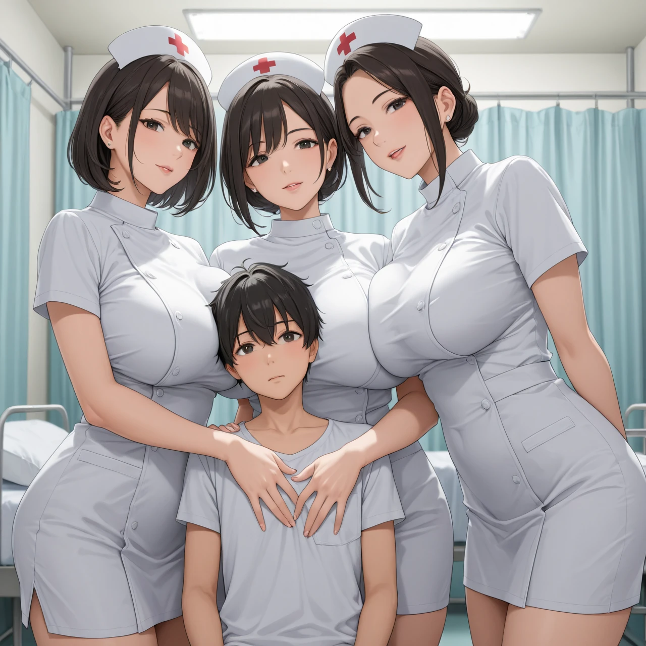 Photo of a hot and sexy tall Lucy Pinder NURSE with a small son (Shota) having sex in a hospital , A nine-year-old boy penetrating and holding her grabbing her chest , son penetrating her with his erection (agarrar) ((agarrar el pecho)), Sexy nurse in miniskirt in a hospital showing her tits, Modelo Mujer Latina Alta enfermera , La mejor calidad, ojos expresivos, Cara perfecta, sexy nurse and her little son having in hospital , Son penetrating topless mom with erection , Mom topless in the hospital moaning