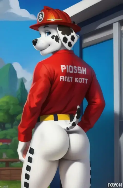 marshall from the paw patrol(furry body) ( dalmatian) (gay) (big dick) ( kind) ( big ass) (kisses)