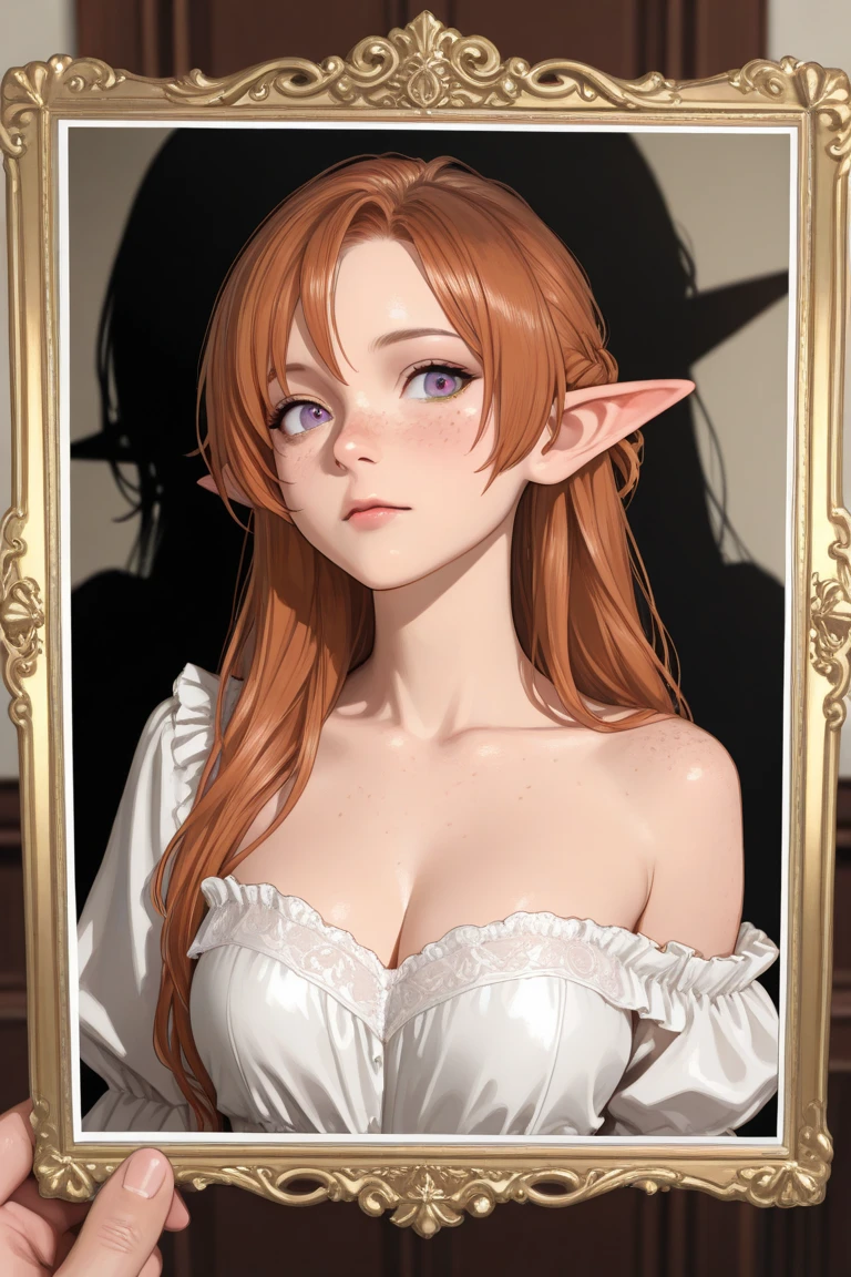 (best quality, masterpiece, colorful, dynamic angle, highest detailed),
ChopioLenora, orange hair, cloak, fur trim, long hair, hair ornament, red eyes, (pale skin:1.1), makeup, lipstick, pointy ears, (blush:1), looking at viewer, 1girl, solo <lora:Lenora:0.4>
(downblouse, loose t-shirt, leaning forward <lora:downblouse-v1:0.75>), leaning back, sitting, front view, looking at viewer, inside a bedroom, midnight, (cleavage, skindentation:1.1) <lyco:hamichichiB:1.25> dark theme <lora:LowRA:0.2>, (hyper realism, soft light, dramatic light, sharp, HDR)