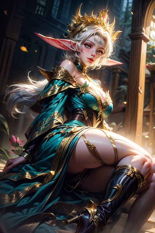 1girl, solo, beautiful detailed eyes, beautifully detailed lips, pale skin, delicate features, porcelain-like complexion, elegant pose, graceful posture, ethereal beauty, light atmosphere, soft and subtle lighting, delicate, fine brushstrokes, realistic rendering, vibrant colors, dreamlike ambiance, soft painting style, a sense of tranquility, a masterpiece capturing the essence of purity and grace, gorgeous breasts, cleavage, ((NSFW)), sexy, ((aesthetic soft painting background)), (Style by NTY), sexy, ((rainbow glowing specks on the skin)), ((wet skin)), mascara, eyelashes, glitter on her face, sexy lips, nice contrast, light particles, soft lighting, volumetric lighting, finely detailed, ((big breasts)), ((looking at the viewer)), extremely beautiful eyes
Extremely detailed eyes