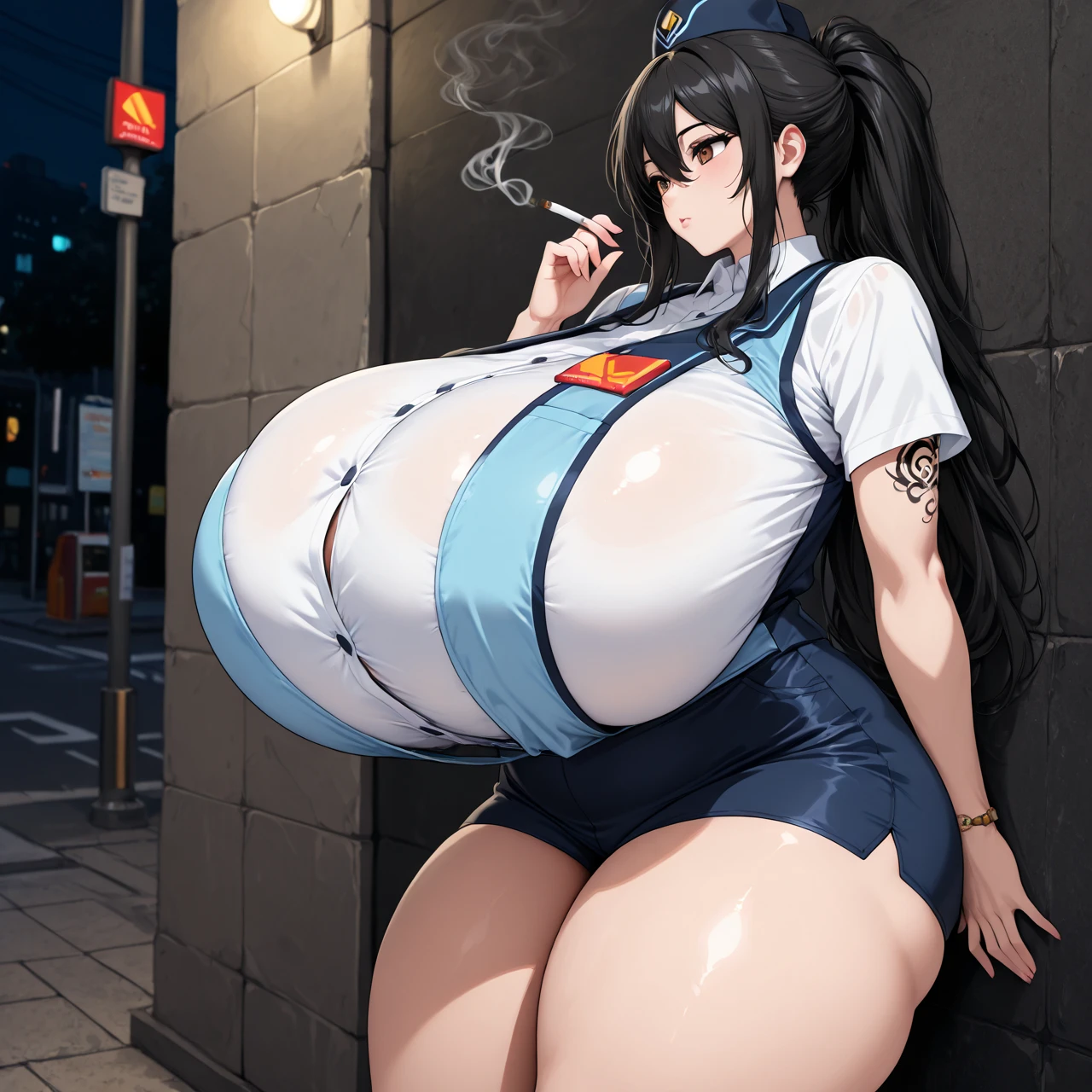 A MILF、ultra gigantic tits、Hyper-obese body、Cow Cosplay、Super huge、Turned on the milking machine