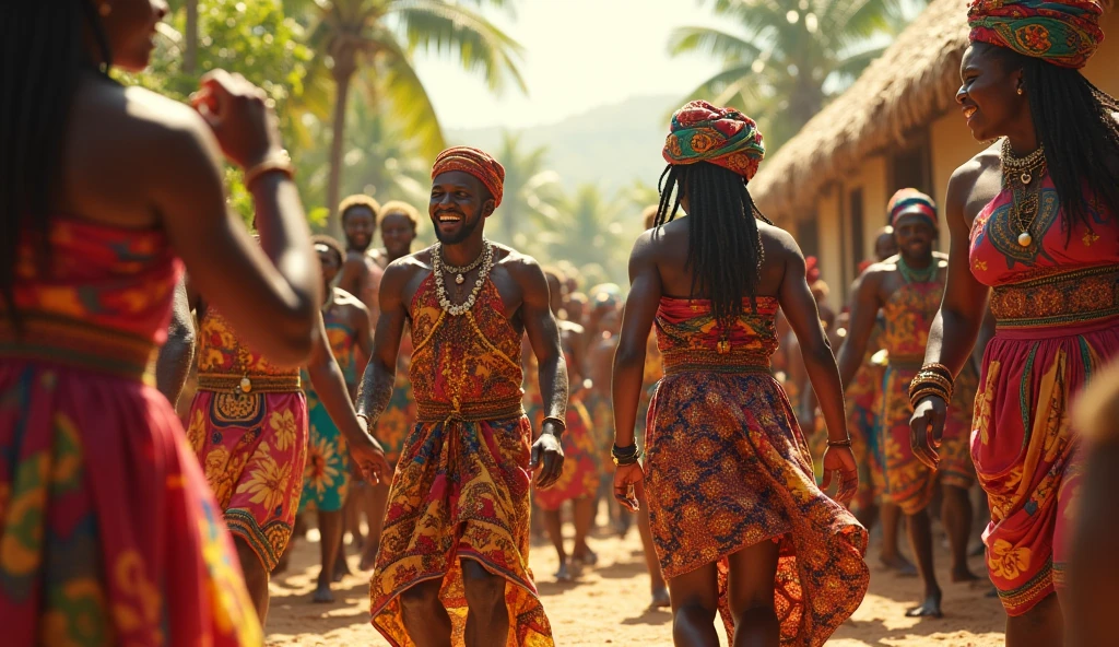 An image that mixes Garifuna and Ladino culture