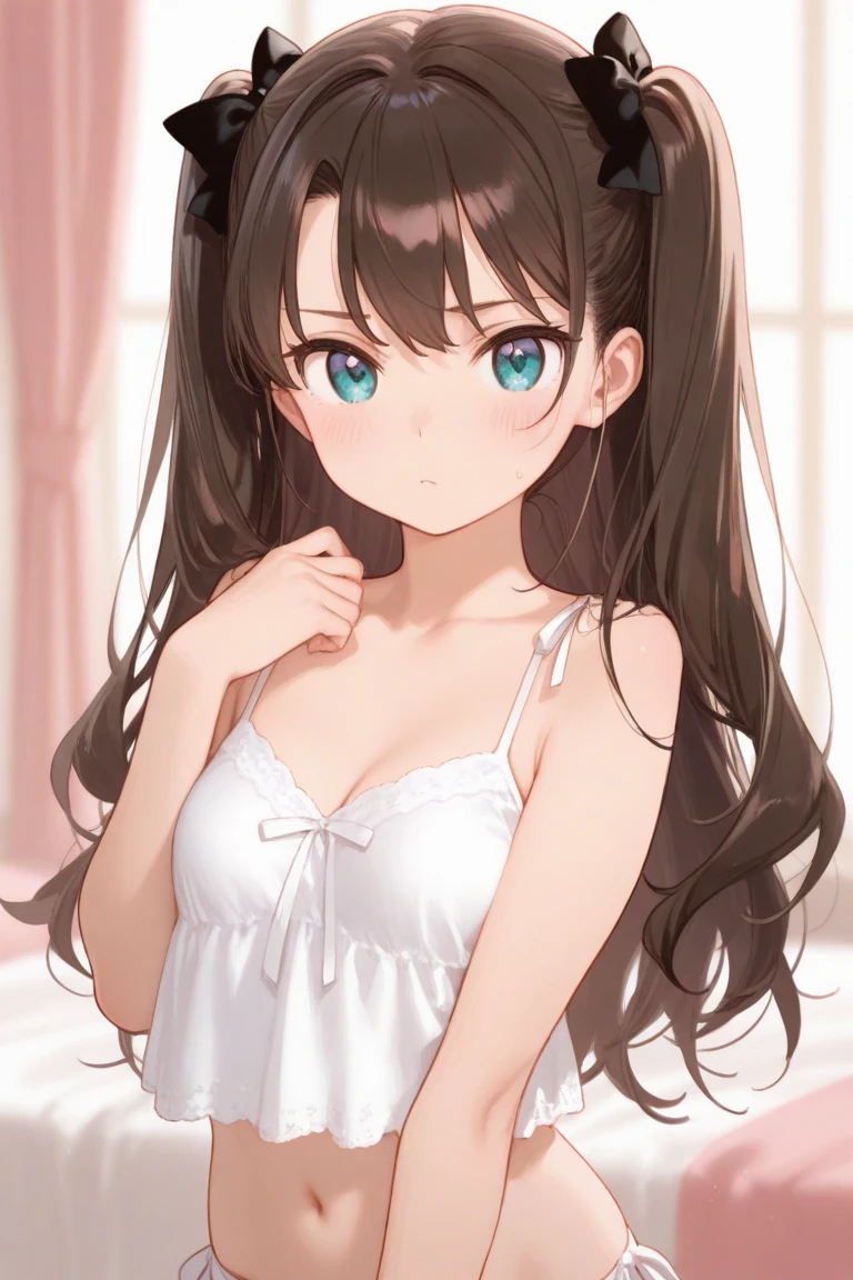 Browsing Caution,((2 women,Have sex)),Lying down,(Brown eyes:1.7), Brown Hair, hair ornaments, ヘアScrunchie, Long Hair, ピンクのScrunchie, Scrunchie, (Beautiful breasts:1.2), Swimwear、(Tabletop:1.2), Highest quality, High resolution, unity 8k wallpaper, (shape:0.8), (Beautiful attention to detail:1.6), Highly detailed face, Perfect lighting, Highly detailed CG, (Perfect hands, Perfect Anatomy),Persistent Gaze, Looking at the audience, Yandere trance, Yandere, Put your hands on your face,Put your hand on your cheek, Hollow Eyes, Yandereスマイル,Laughing with your mouth open,High resolution,Highest quality