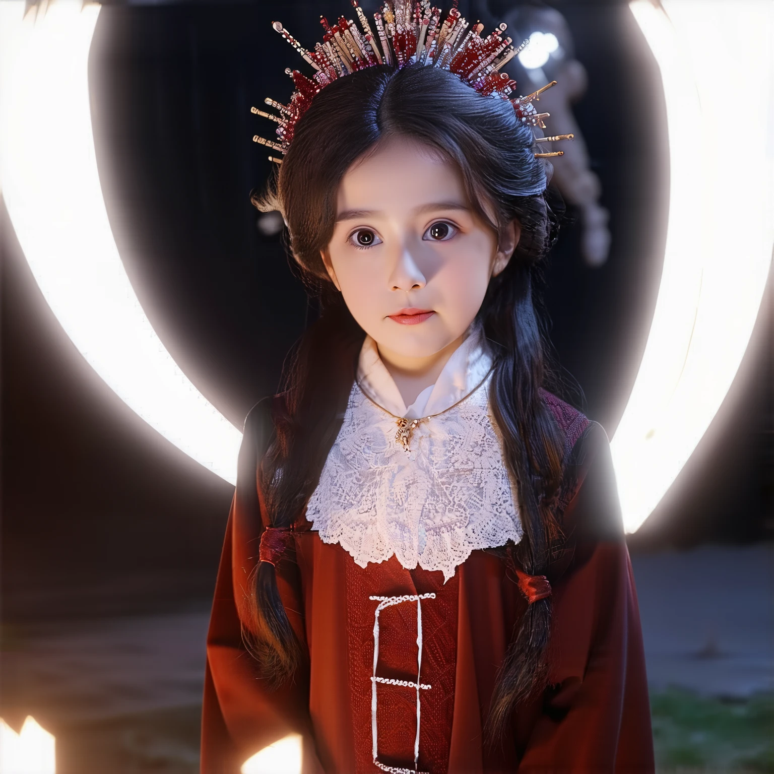 Outdoor 32K(tmasterpiece,k hd,hyper HD,32K),Long flowing black hair,Autumn pond ,Blue and 桔色 python protector (realisticlying:1.4),Carp pattern red robe,Purple-pink tiara,Petals flutter,The background is pure,Hold your head high,Be proud,The nostrils look at people, A high resolution, the detail, RAW photogr, Sharp Re, Nikon D850 Film Stock Photo by Jefferies Lee 4 Kodak Portra 400 Camera F1.6 shots, Rich colors, ultra-realistic vivid textures, Dramatic lighting, Unreal Engine Art Station Trend, cinestir 800,Hold your head high,Be proud,The nostrils look at people