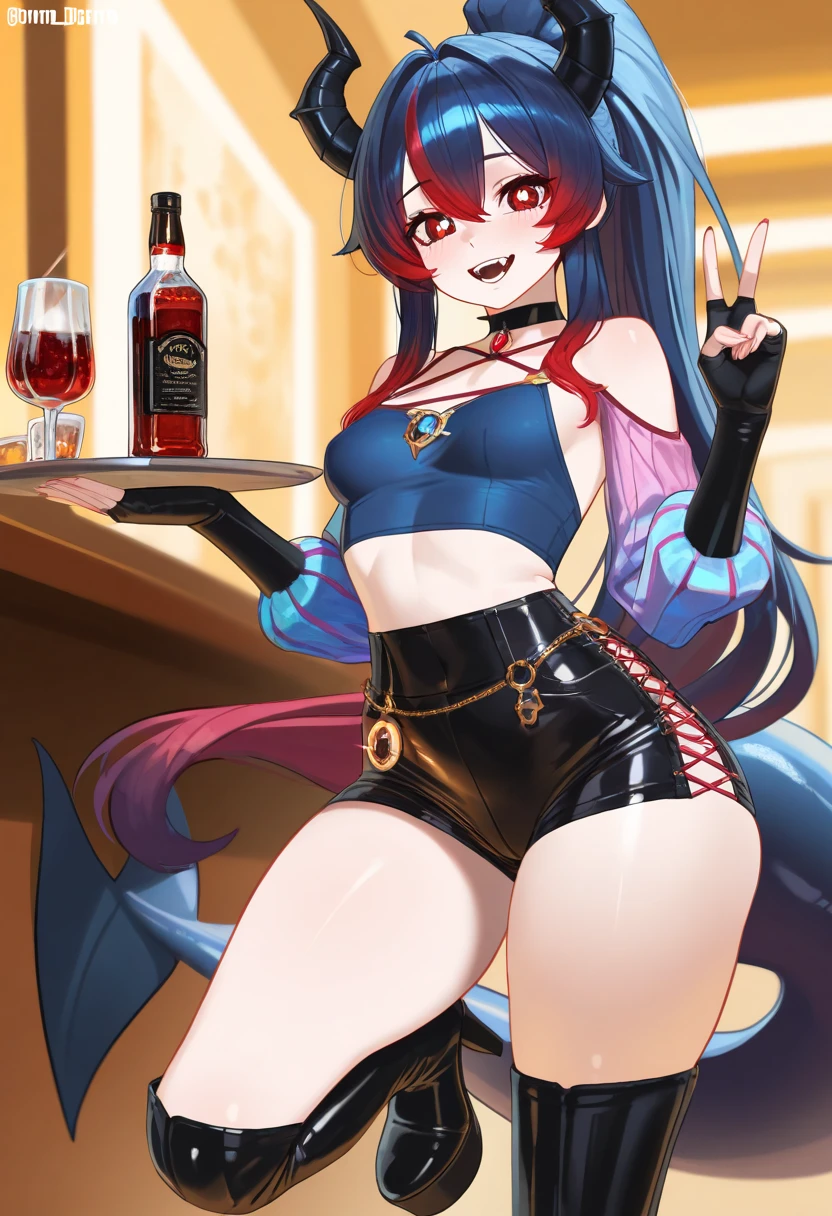 Busty Dragon Girl in Exotic Clothing