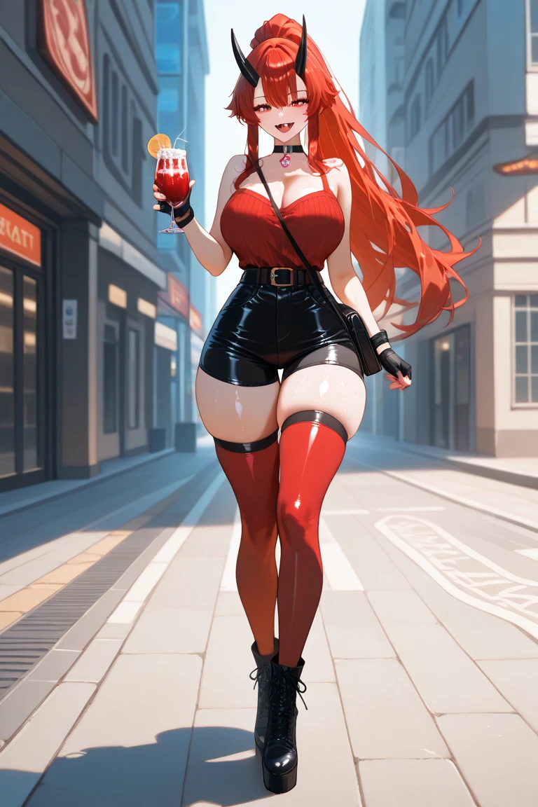 huge tits,Full body image, standing history, smile, long colored hair, pale skin, black latex long tube gloves, black latex slingshot swimsuit, ultra-fine high heelest quality}}},{{{HDR, UHD, 8K }}}, {{ultra-fine paintinasterpiece}}}, {{ultra-detailed}},{{extreme detail description}},{{Professiona}},{illustration}, {detailed light}, {an extremely delicate and beautiful},{beautiful detailed eyes}