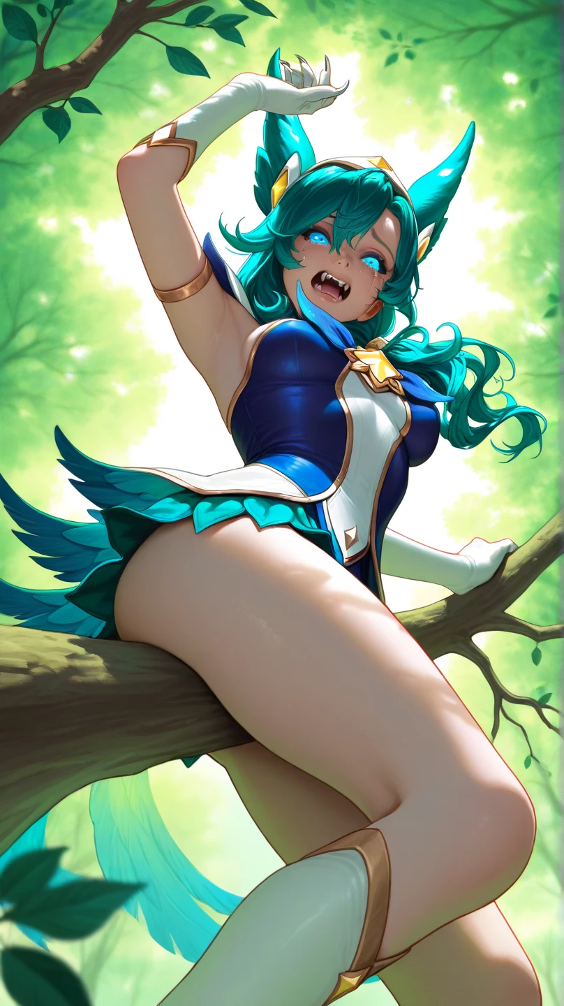 (realistic:1.1), (Dutch angle:1.1), (PussyBigDildoQuiron style), sorry, sexy top model, Electric blue hair, (huge, large dildo), Side-swept bangs, shiny skin, fit, athletic, muscle legs, (best quality:1.15),1girl, the spiderwoman,(wearing overskirt), vaginal object insertion, sex toy, (Steel gray dildo), pussy, Dappled Light, <lora:quiron_PussyBigDildo_v1_Lora:0.97>, (highly detailed:1.2),(detailed face:1.2), (dynamic angle:1.2), (dynamic pose:1.2), rim lighting, toyism, at ( The Enchanted Forest:1.4),