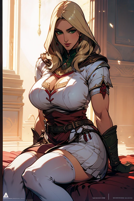 The woman, scantily clad, (((black clothes, black clothes))), knee high boots, Bracelets on the legs, socks, stockings, Medieval city in the background, Renaissance,renaissance, Very detailed, Realistic long-term photography., 4k, (((wide, blonde hair, by rubio))), by the chestnut, pink lips, ((hood, hood)), tattoo, Tattoo, leg Tattoo, sexy,pink lips, grey eyes,grey eyes, big Breasts, big breasts, Breasts, stocking, socks, black stockings, stocking, socks, black stockings, pussy, NSFW, +18