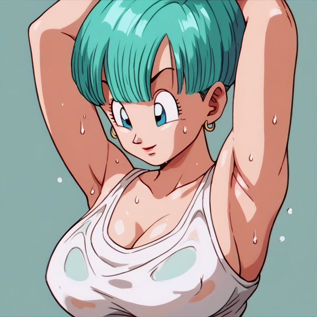 source_anime, score_9, score_8_up, score_7_up, anime screencap,
Buu saga, bulma, 1girl, solo, breasts, short hair, aqua hair, blue eyes, (((penis))), (((blowjob))), ((nude)), outside, fields, ashamed, blushing, cum