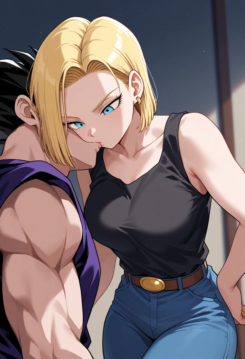 Android 18 and Goku having sex