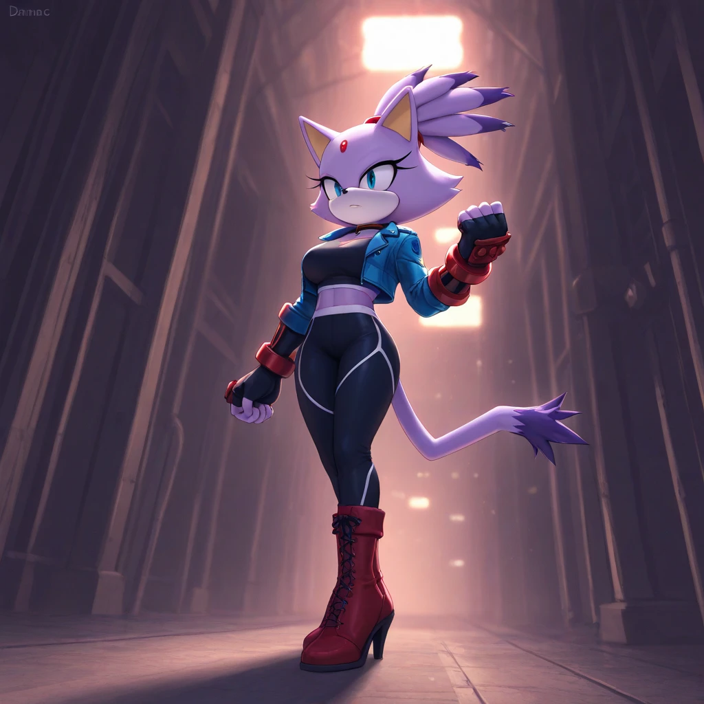 Rouge fight sword and laughs Black bodystocking . Sonic