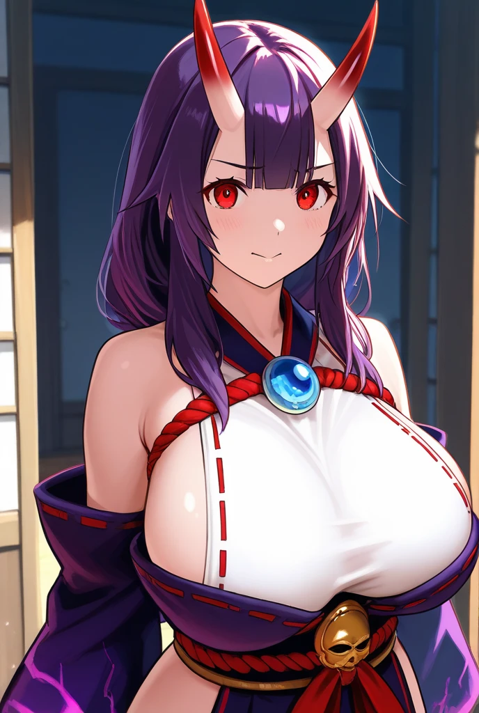 <lora:GrabbingViewer:1> facegrabpov, smile, blush, looking at viewer, <lora:minamoto_no_raikou_v1:0.75> Huge Breasts ,hmmr1, minamoto no raikou (fate), dress, gloves, china dress, low-tied long hair, bare shoulders, earrings, jewelry, sleeveless, purple dress, side slit, purple gloves, floral print, hair ornament, braid, east asian architecture, night <lora:gbaportrait:0.7> gbaportrait, <lyco:GoodHands-beta2:1.0>