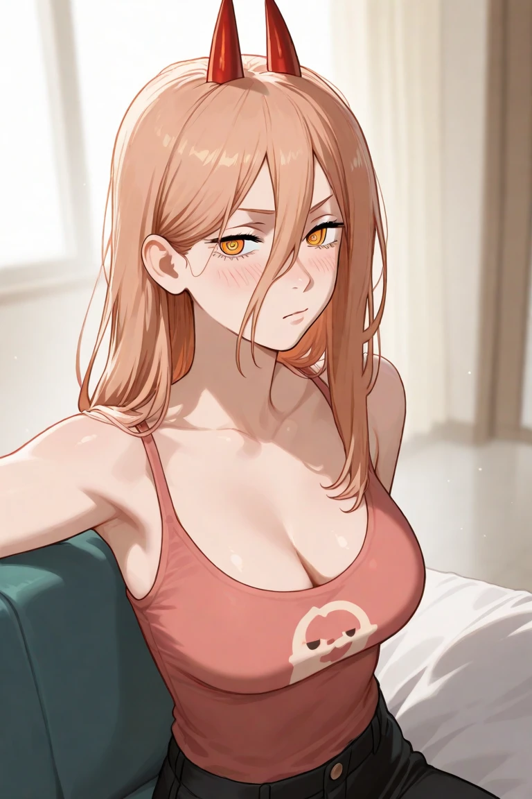 score_9, score_8_up, score_7_up, score_6_up, score_5_up, score_4_up, NSFW, partially nude, goggles, (Mei Hatsume:0.9), (anime Screencap) detailed yellow eyes, emotive face, blushing, Big Anime breasts, My Hero Academia Anime Style, bedroom