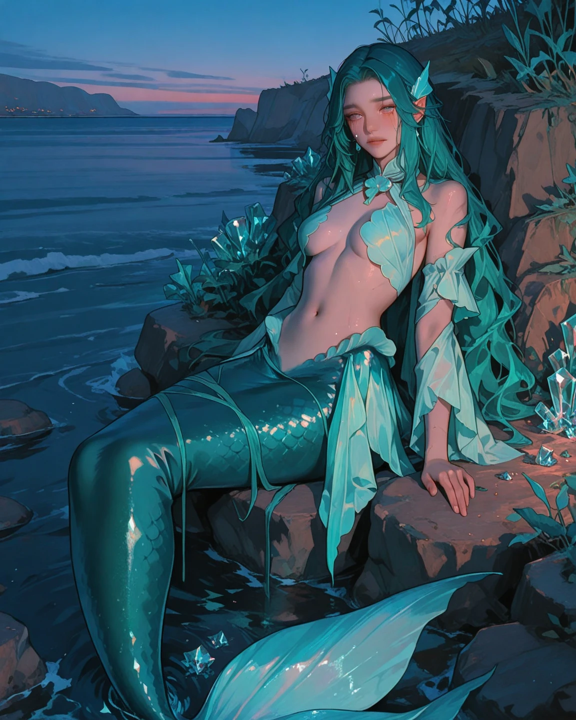 Mermaid tail,Fishtail(The colors match the body style of the original image)