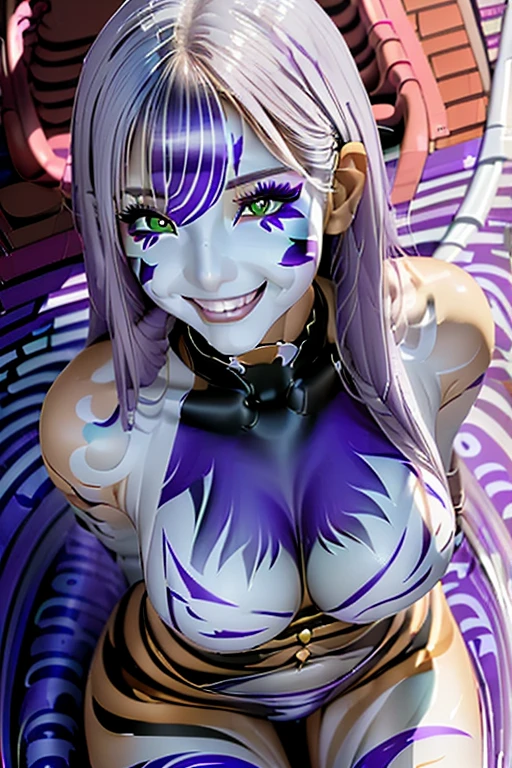(masutepiece:1.3),(Best Quality:1.2),8K,absurderes,Unity 8K Wall Papper,(Extremely detailed:1.3),highest grade,Solo Focus,
1girl in, Harpy、big eye、kawaii eyes、a purple eye、Colossal tits、cleavage of the breast、Looking at Viewer,Falling_Inserting a into the_Mouth, Big hawk, depth of fields,( From above:1.3),sharp theeth,spikes,