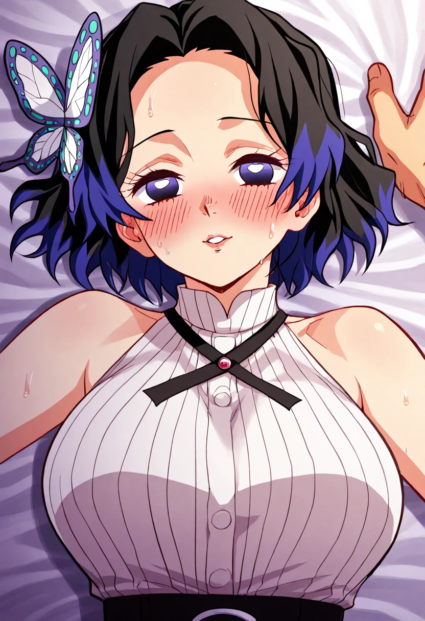 8K Historical drama style Beautiful slender Japanese child princess with long black hair Gorgeous embroidery, Ultra glossy, She is wearing a shiny Heian period princess kimono. She exposes her nipples and squeezes out breast milk on the futon