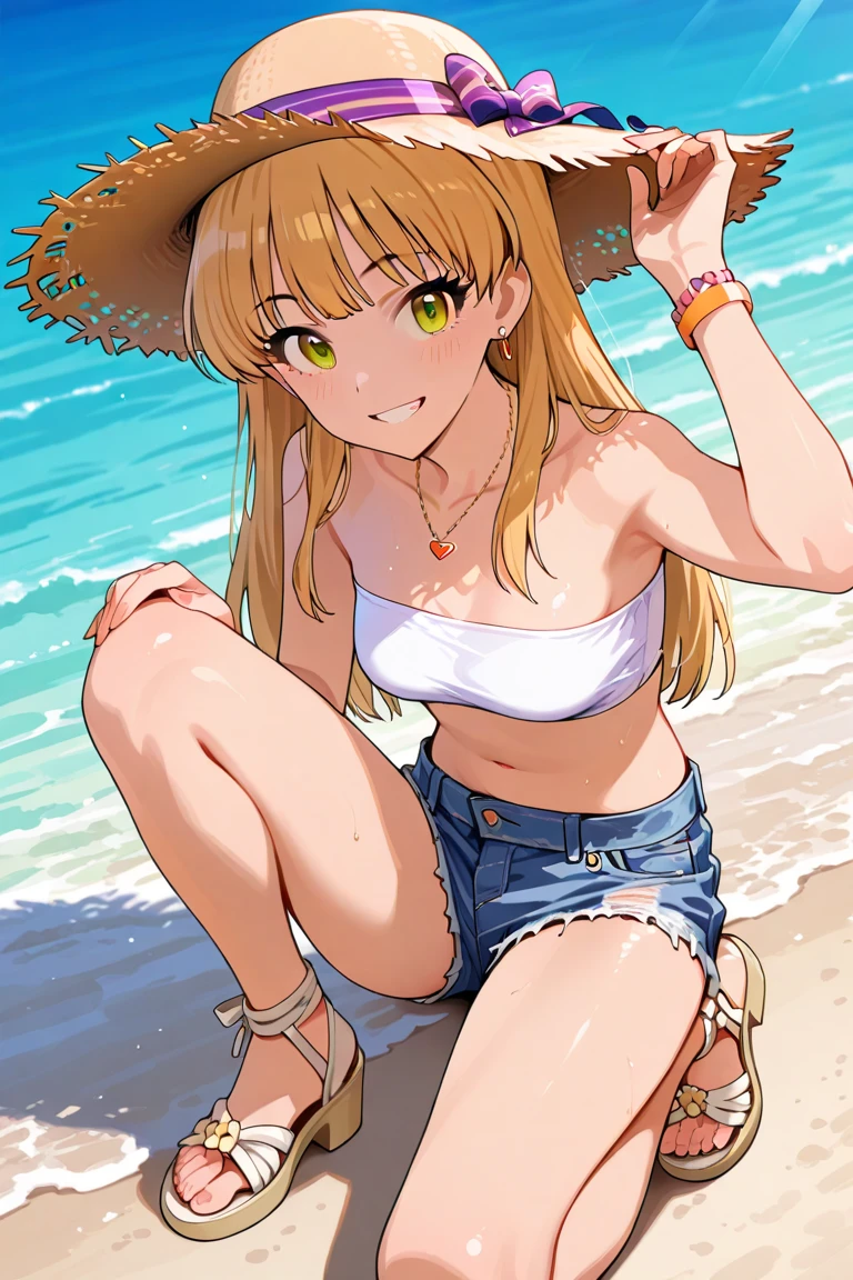 、One piece swimsuit、small 、blush、Beach、bikini、Enchanting、smile、Bold、