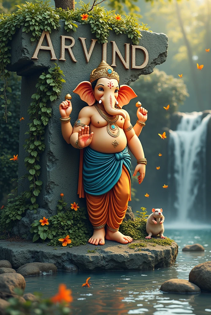 Lord Ganesha walking on the road at night time and write irakalgada gajaa and coming soon on that picture