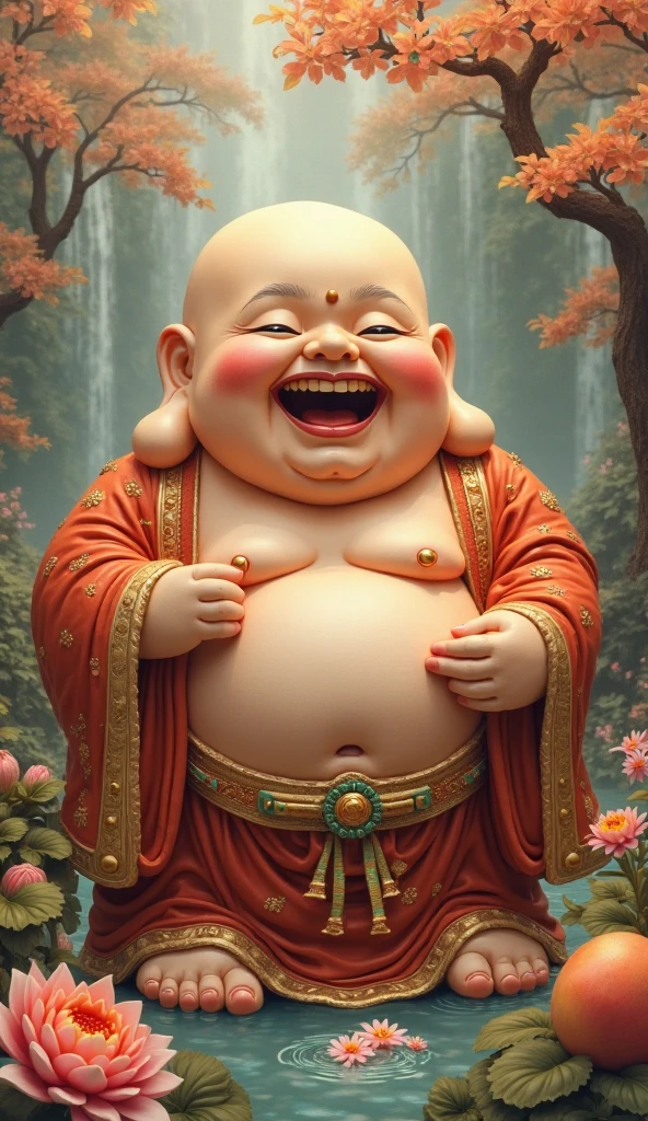 Great Buddha、scared、Super deformed character style