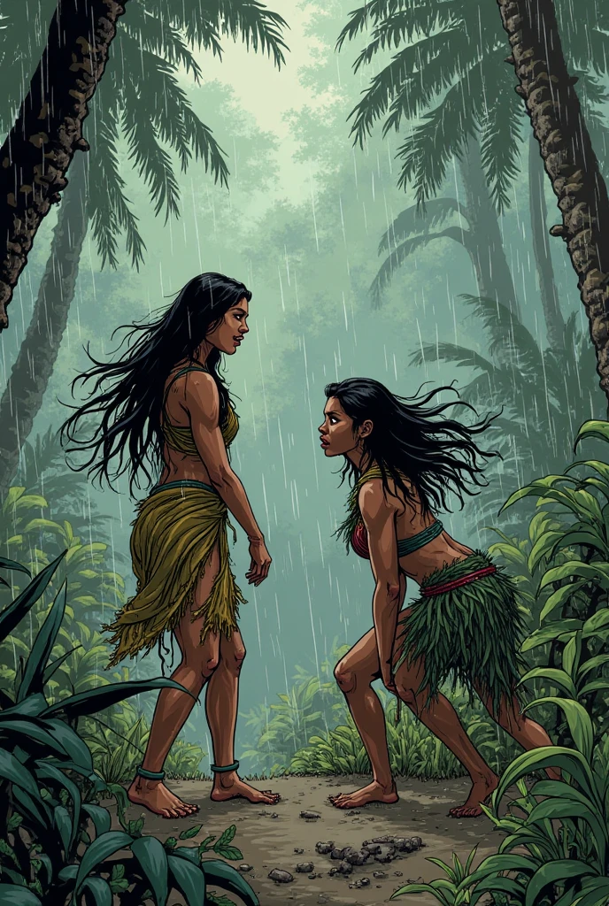 Masterpiece, Ultra extremely detailed, Insanely Definition - quality, 8k, (vibrant colors,vibrant theme), (intricate), full body , NSFW Adam hughes style , Frank Cho Style , Bruce Timm style , jill of the jungle , Soap-Committee on ArtStation art style , full body view, full shot, front view, back view, character design, character sheet, jungle woman, beautiful hair, green eyes, strong highlights, sharp outlines, sharp shadows, 8k, high quality, solid white background, cell shading , queen of the jungle, perfect body curve, green bikini, full character sheet, full body, multiple poses and expression on white background, nsfw, comic book art style