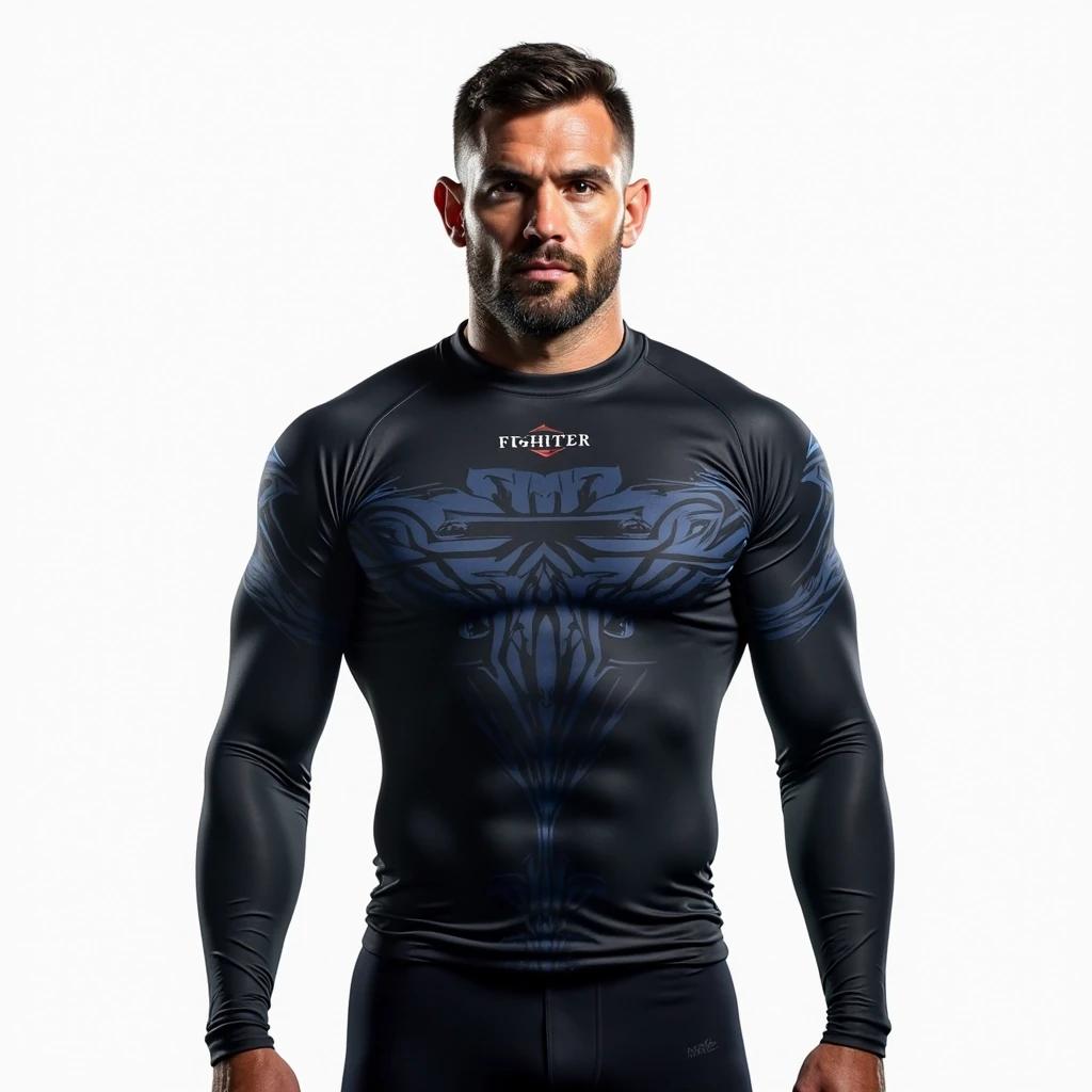 ((best qualitand)), ((masterpiece)), (detailed), The perfect compression suit is designed with a base of **Dandneema®** and **Kevlar®** para máxima resistencia and protección. **spandex** and **graphene** aseguran un ajuste ceñido and elástico, while reinforcements **carbon fiber** and **Zandlon** provide durability in high wear areas. **Coolmax®** manages humidity, and **aerogel** thermally insulates without adding weight. **Cordura®** reinforces key areas, combining in a multi-layer design that offers agility, comfort, and protección óptimas para condiciones extremas.