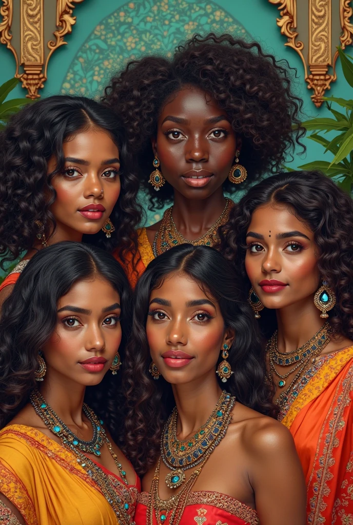 Beautiful 5womans 20 years indian poor pale white big boobs busty group photo,all girls are in front