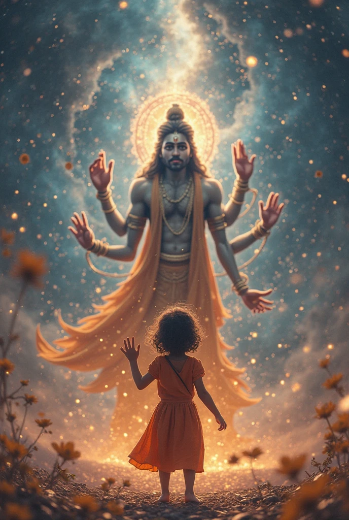Mahadew with boy