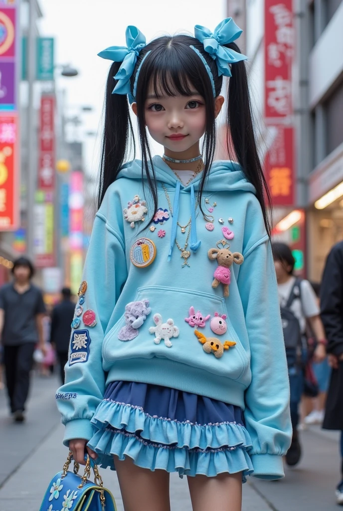 Little witch，Dance in Wonderland，Colorful costumes，Hold a wand and story items，The background is a fairy-like landscape，Little stars and colorful candy rain fly around，true to life，Gorgeous