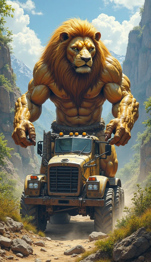 Lion, bitone, black beard, green eyes, realistic eyes, posted on e621, furry body, claws on hands, solo, male, adult, masculine, (very fat, big belly, large muscles, buff:1.2), correct anatomy, (photorealistic fur, detailed fur, epic, masterpiece:1.2), green short pants, in the forest, sitted in a motorcycle, double purpose motorcycle, all terrain motorcycle, sexy shadows, (by echin, by Taran Fiddler, by Juiceps, by Rukis), (detailed eyes:1.2), impressive physique, strong pose, proud, flexing biceps with one arm, seductive face, looking at camera