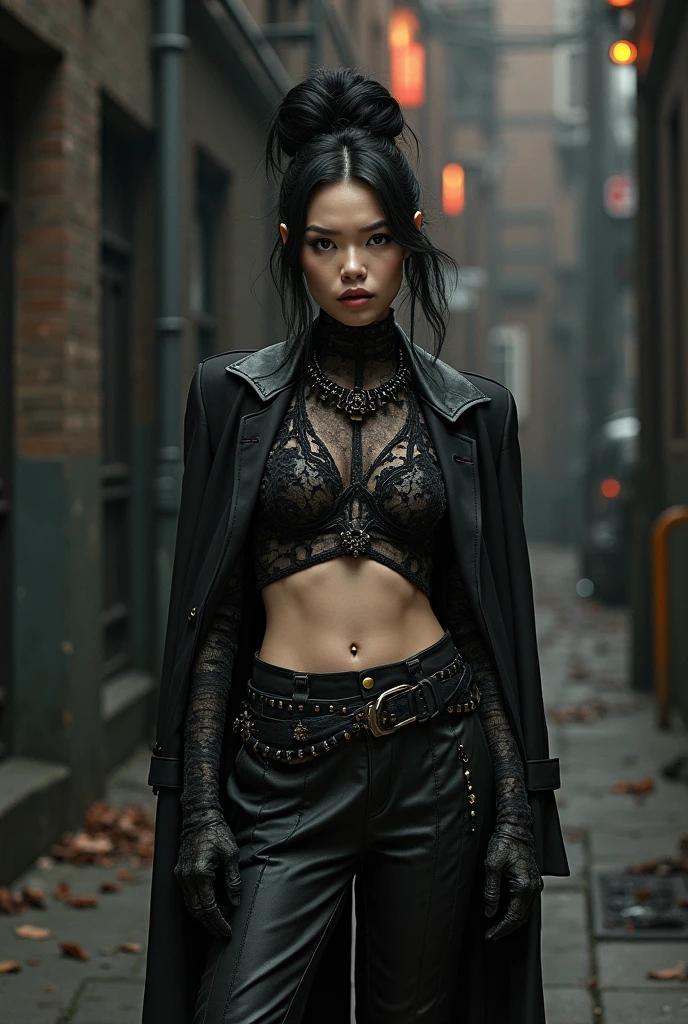 Photo of a top model 18 years old.Or, cyberpunk art, gothic art, Exceptionally high quality RAW photography, Detailed background, Intricate, exquisite details and textures, Highly detailed, ultra detailed photograph, warm lighting, 4k, sharp-focus, High Resolution, detailed skin, 詳細な目, 8K UHD, dslr, hiquality, Film grain,