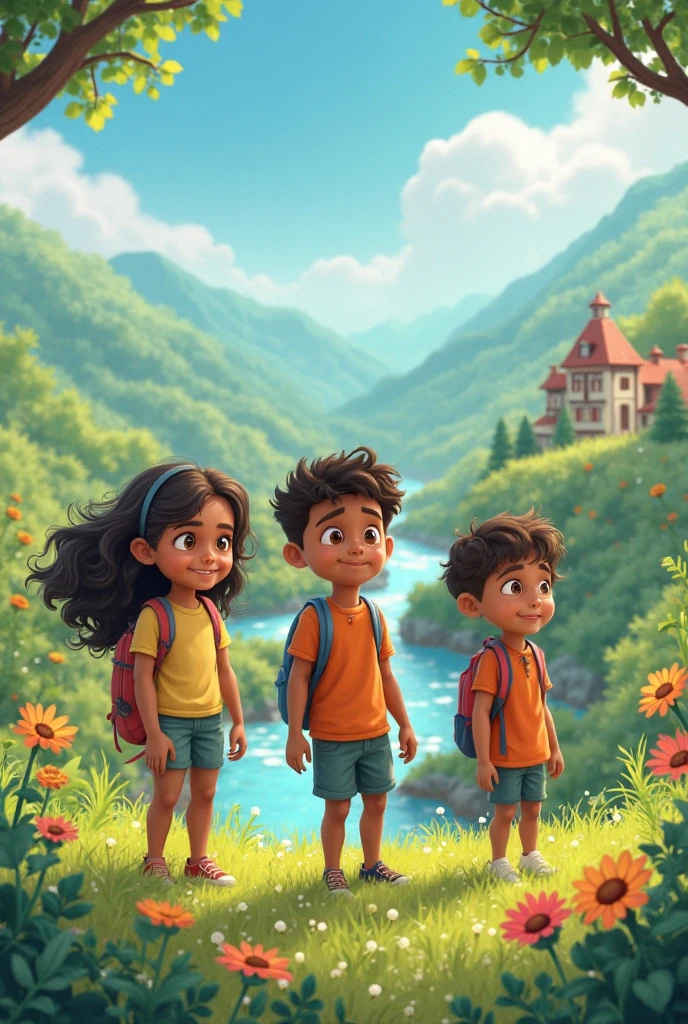 Once upon a time, in a peaceful village nestled between green hills and sparkling rivers, there lived three best friends — Mia, Arlo, and Zain. They were all ten years old and loved adventures. Every day after school, they would ride their bikes, explore fields, build forts, and dream of finding something magical.