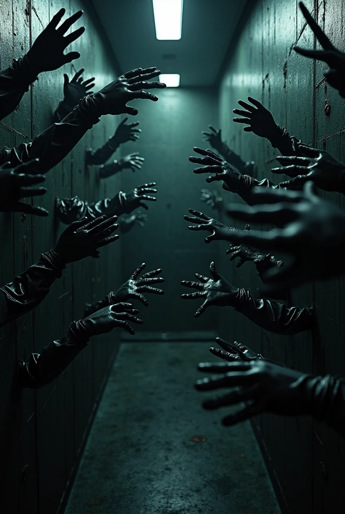 skeletons lying on the floor in a bunker in blue suits Fallout 4 