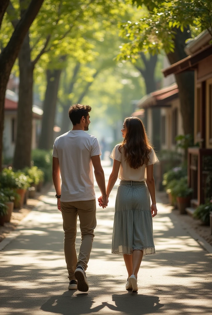 Walking with a girl