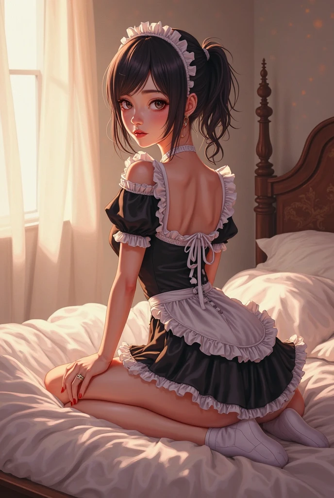 Big eyes、Black Room、ステンドグラスの窓
The whole body is wet、An excited look、Dark Gothic Makeup、Dark Metal、Large margins、Patchy duplex、Eyes prone to black eyes、Long eyelashes、cute、
room made of stone girl、Gothic dress with collar、Knee-high socks、Twin tail hair、Beautiful and detailed eyes、Beautiful and detailed lips、High resolutionの顔、Long eyelashes、Cinematic composition、（Highest quality）、4K、8K、High resolution、masterpiece：1.2）、Super fine、sitting、Bold Pose、Moisturized skin、Sweaty、barefoot、Trance、Embarrassing、Masochistic、Blushing、Embarrassed、Trance expression、look back、Protruding buttocks、Distorted facial expressions、Flowing Tears、Soaking wet。
