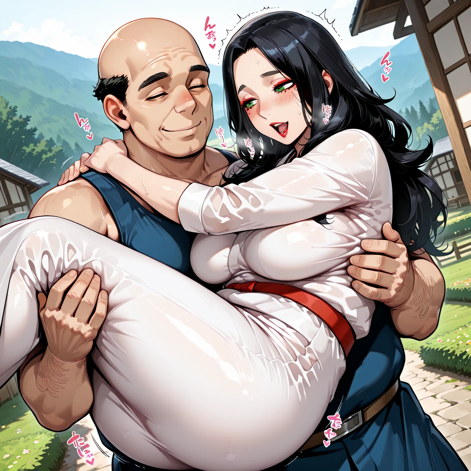 One Girl、Human Girl、Black Hair、Long Hair、kimono、白いkimono、Scarlet Hakama、破れたkimono、bestiality、On all fours、Pig、large amount of pigs、Huge Pig Drill Cock、Huge Pig Drill Penis、、Huge Pig Spiral Dick、Huge pig penis、large amount of pigsとセックス、A giant pig and sex、2-hole penetration、Intense sex、A penis as big as your arm、A dick as big as your arm、（Huge penis：1.6)、It&#39;s in the girl&#39;s pussy、The girl&#39;s belly is swollen with cock、A lot of semen、Girl&#39;s Ahegao Face、indoor、In the cage