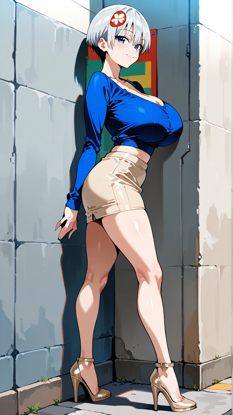 disgusted look, angry, busty, big breasts, massive breasts, pov eye contact, looking at viewer, thick, cleavage, thick lips, wide hips, thin waist, staring down at viewer, mature mom, jeans, yelling at viewer, heels